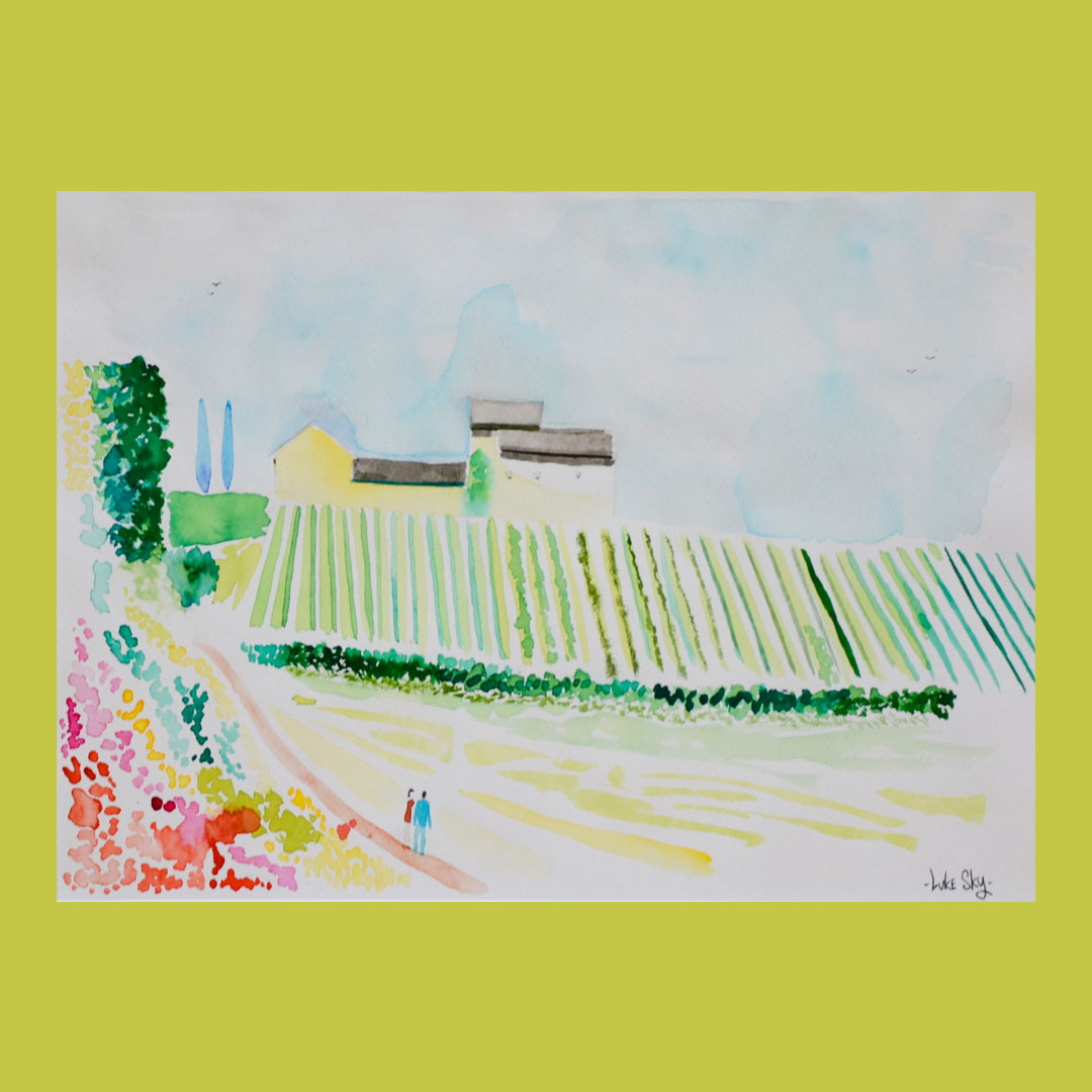 Luke Sky Watercolour Apostel winery Maastricht